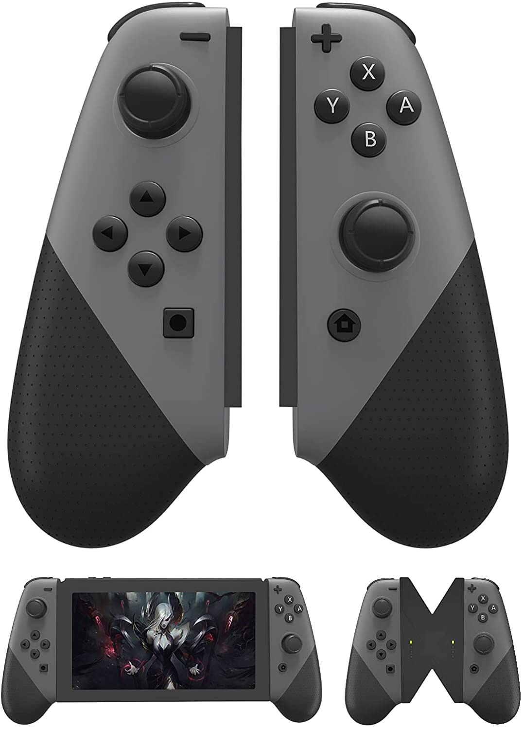 Taovaonl 500mAh Switch Controller Joy Cons-Gray